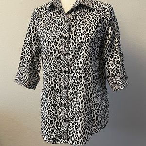 Chicos animal print blouse